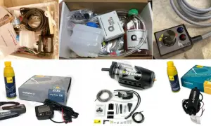 Zestawy do automatycznego smarowania łańcucha motocyklowego: Scottoiler, Q-Man Oiler, eSystem.