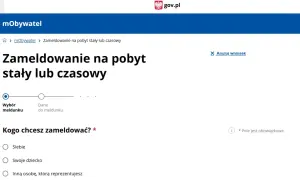 Strona mObywatel: zameldowanie na pobyt stały lub czasowy. Wybór kogo chcesz zameldować: siebie, dziecko lub inną osobę. Zmiana adresu zameldowania online.