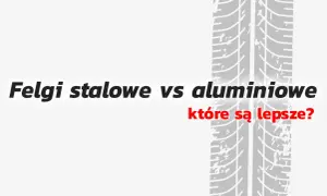 Felgi stalowe vs aluminiowe: które są lepsze? Trakcja opony na szarym tle.
