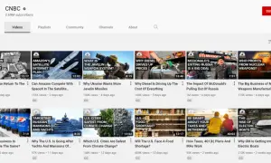 Miniaturki filmów CNBC: "Stagflacja wraca do USA?", "Amazon i satelity SpaceX", "Broń Javelin", "Ceny diesla", "McDonald's w Rosji", "Biznes nuklearny", "Pepsi w Rosji", "Rosyjskie jachty", "Miasta a klimat", "Niedobory żywności", "Podatki i emerytura"...