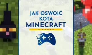 Jak oswoić kota w Minecraft? Czarny kot i rudy kot z gry Minecraft na tle trawy i wody.