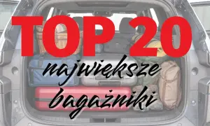 Otwarty bagażnik SUV-a wypełniony po brzegi walizkami, torbami i koszami. Idealny na podróż, gdy potrzebujesz dużo miejsca.