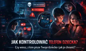 Jak kontrolować telefon dziecka? Zobacz, jak chronić dzieci przed zagrożeniami online, gdy ktoś próbuje wyłudzić pieniądze.