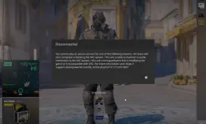 Komunikat "Disconnected: system VAC nie mógł zweryfikować sesji gry" blokuje dostęp do serwerów.