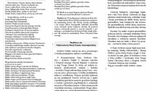Litania do Matki Bożej Jasnogórskiej, modlitwa o wierność i obronę narodu.