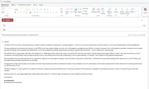E-mail z propozycją narzędzia do komunikacji z wolontariuszami. Autorka zastanawia się, jak wkleić print screen z porównaniem opcji.