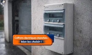 Coffret électrique étanche sous la pluie, le **IP66 signification** garantit sa protection contre l'eau et la poussière.
