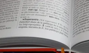 Słownik języka esperanto, z hasłem "Esperant/o" i informacją o Zamenhofie.