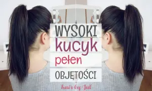 Wysoki kucyk pełen objętości, idealny na co dzień.