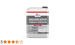 Envase de endurecedor de hormigón Durbeton, 5L, incoloro. Ideal para reducir polvo y tratar superficies.