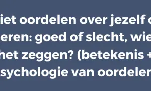 Tekst: "Niet oordelen over jezelf of anderen: goed of slecht, wie zal het zeggen? (betekenis + psychologie van oordelen)". Wat zegt irritatie over jezelf?