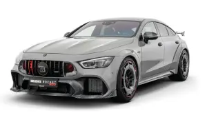 Szary Brabus Rocket 900, tuningowany Mercedes-AMG GT 63 S. Czy Brabus to Mercedes? Tak, to jego ekstremalna wersja.
