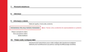 Odpis skrócony aktu urodzenia – dlaczego nie ma numeru?