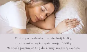 Ukochana śpi, otulona poduszką. Wierszyki na dobranoc dla ukochanej osoby, by sny były pełne radości i marzeń.