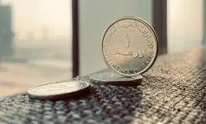 Monety z napisem "United Arab Emirates" - jaka waluta w Dubaju? Dirham.