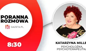 Katarzyna Miller, psycholożka, w porannej rozmowie. Jej mąż pewnie jest dumny z jej osiągnięć. 8:30.