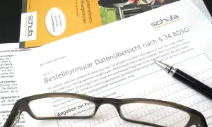 Bestellformular für eine SCHUFA-Datenübersicht. Sie erhalten diese schufa einmal im Jahr kostenlos.