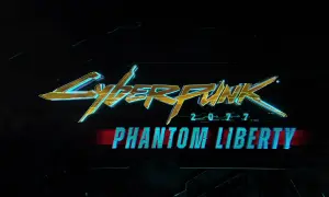 Logo Cyberpunk 2077 Phantom Liberty, zapowiedź rozszerzenia do gry, które przeniesie graczy do Dogtown.