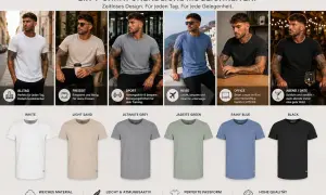 T-Shirts für jede Gelegenheit: ab wie viel Grad T-Shirt tragen? Diese vielseitigen Shirts sind perfekt für Alltag, Freizeit, Sport, Reisen, Büro und Abend.