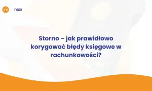 Storno – jak prawidłowo korygować błędy księgowe w rachunkowości? Grafika przedstawia terminal płatniczy z tekstem.