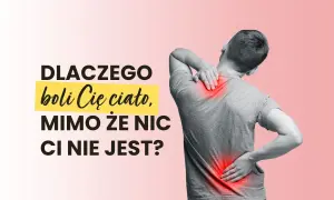 Mężczyzna z bólem pleców i karku, mimo że nie ma ku temu widocznych powodów. Czy to sygnał, że ignorujemy potrzeby fizjologiczne?
