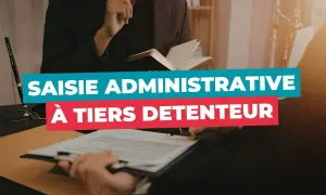 Des avocats discutent d'une saisie administrative à tiers détenteur, symbolisant une procédure légale complexe.