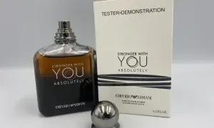 Perfum Emporio Armani Stronger With You Absolutely, flakon i pudełko tester.