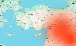 Mapa Turcji i okolic z zaznaczonymi obszarami o podwyższonym ryzyku. Czy w Turcji jest bezpiecznie? Zależy od regionu.