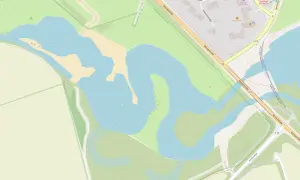 Karte zeigt Lippe bei Paderborn. Ein idealer Ort zum Angeln, mit Wasserflächen und Grünflächen.