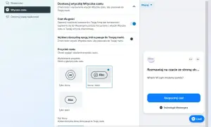 Ustawienia wtyczki czatu na stronie, aby zachować Messengera, gdy chcesz usunąć Facebooka. Dostosuj wygląd przycisku czatu.