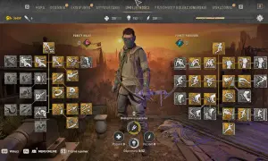 Gracz przegląda drzewko umiejętności w grze Dying Light 2. Widoczne są punkty walki i parkouru, a także dostępne ulepszenia.