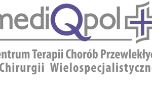 Logo MediQpol: Centrum Terapii Chorób Przewlekłych i Chirurgii Wielo specalistycznej.
