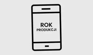 Ikona telefonu z napisem "ROK PRODUKCJI". Dowiedz się, jak sprawdzić rok produkcji telefonu.