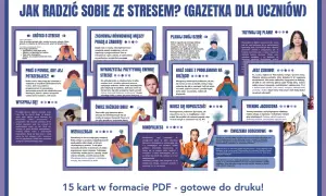 Jak radzić sobie ze stresem w pracy? Poradnik dla uczniów z 15 kartami PDF.