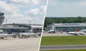Dwa lotniska w Warszawie: Chopina i Modlin.