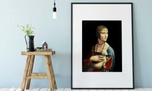 Dama z gronostajem, portret Leonarda da Vinci, prezentuje młodą kobietę trzymającą w ramionach białego gronostaja.