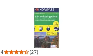 Wanderkarte Elbsandsteingebirge, Nationalpark Sächsische Schweiz und Böhmische Schweiz. Perfekt für Touren in der **czeska szwajcaria**.