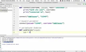 Code Python montrant l'utilisation de `*args` pour une fonction, illustrant la flexibilité des `python args kwargs`.