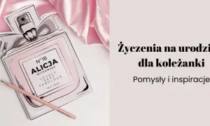 Różowy, satynowy materiał z wyciętym kształtem flakonu perfum i różowym ołówkiem.