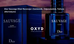 Elegancka butelka i pudełko perfum męskich Dior Sauvage Elixir. Recenzja i tańsza alternatywa.