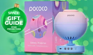 Uroczy projektor kosmosu Pococo w pastelowych kolorach, idealny do stworzenia magicznej atmosfery.