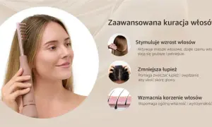 Kobieta stosuje darsonwalizację włosów, by stymulować ich wzrost, zmniejszyć łupież i wzmocnić korzenie.