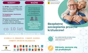 Bezpłatne szczepienia przeciw krztuścowi dla osób 65+ z chorobami płuc. Dbaj o zdrowie, chroń siebie i bliskich. #szczepienia65+koronawirus