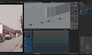 Tworzenie efektów wizualnych (vfx co to) w Blenderze: animacja obiektów, dodawanie tekstur i ustawianie kamery.