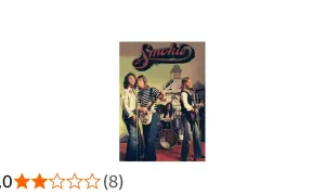 Smokie, zespół grający rocka, prezentuje swoje największe przeboje na okładce albumu.