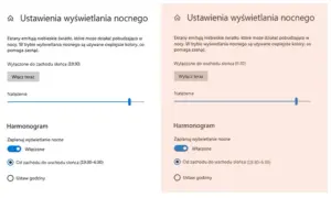 Wyświetlanie nocne Windows 10: Jak włączyć filtr niebieskiego światła?