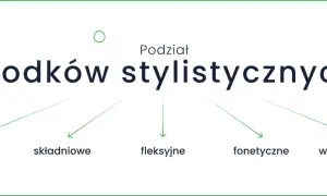 Podział środków stylistycznych: wyrazowe, składniowe, fleksyjne, fonetyczne, w ujęciu retoryki.