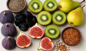 Fichi, prugne, kiwi, pere, semi di chia e lino: ecco 10 alimenti contro la stitichezza, un concentrato di fibre per il benessere.