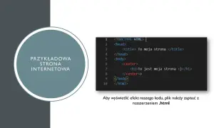 Przykładowa strona internetowa. Zobacz, jak zobaczyć kod strony html, zapisując plik z rozszerzeniem .html.
