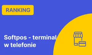 Ranking Softpos - terminal w telefonie. Ikona sklepu i karty płatniczej.